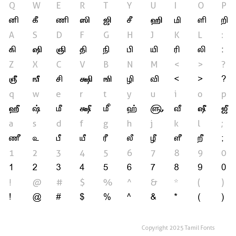 tamil fonts